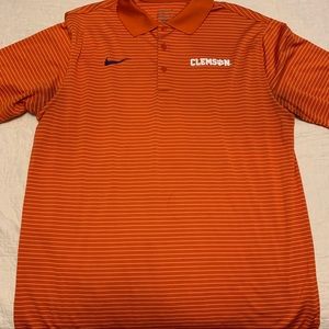 Nike Clemson Tigers Polo, Size Large
